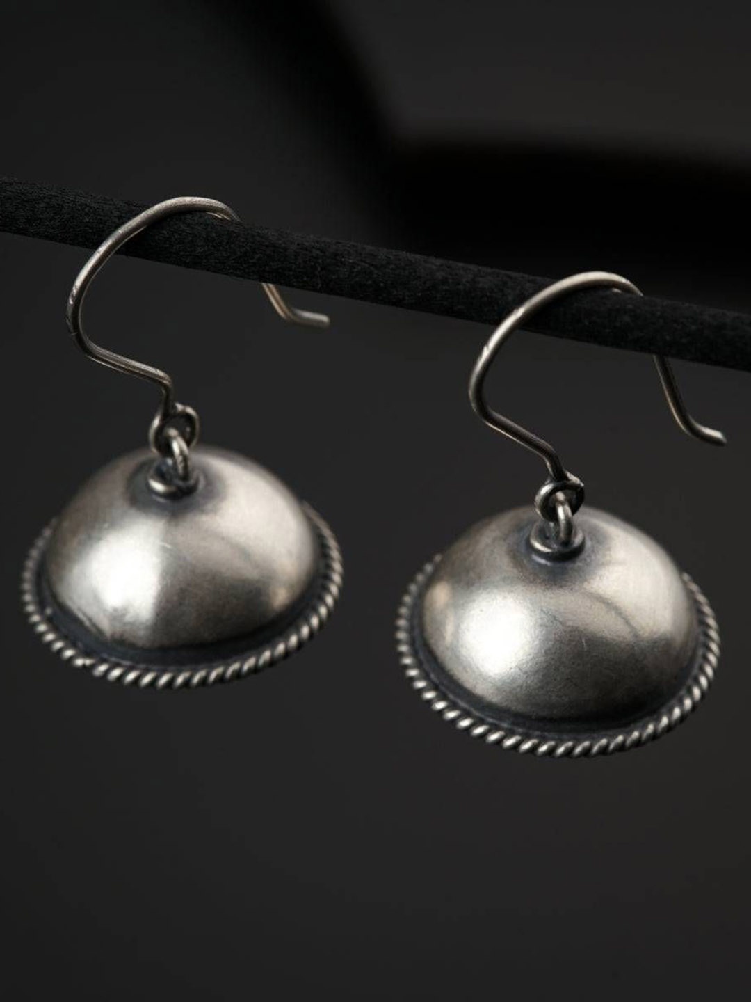 

House of Aadyaa Classic Drop Earrings, Silver