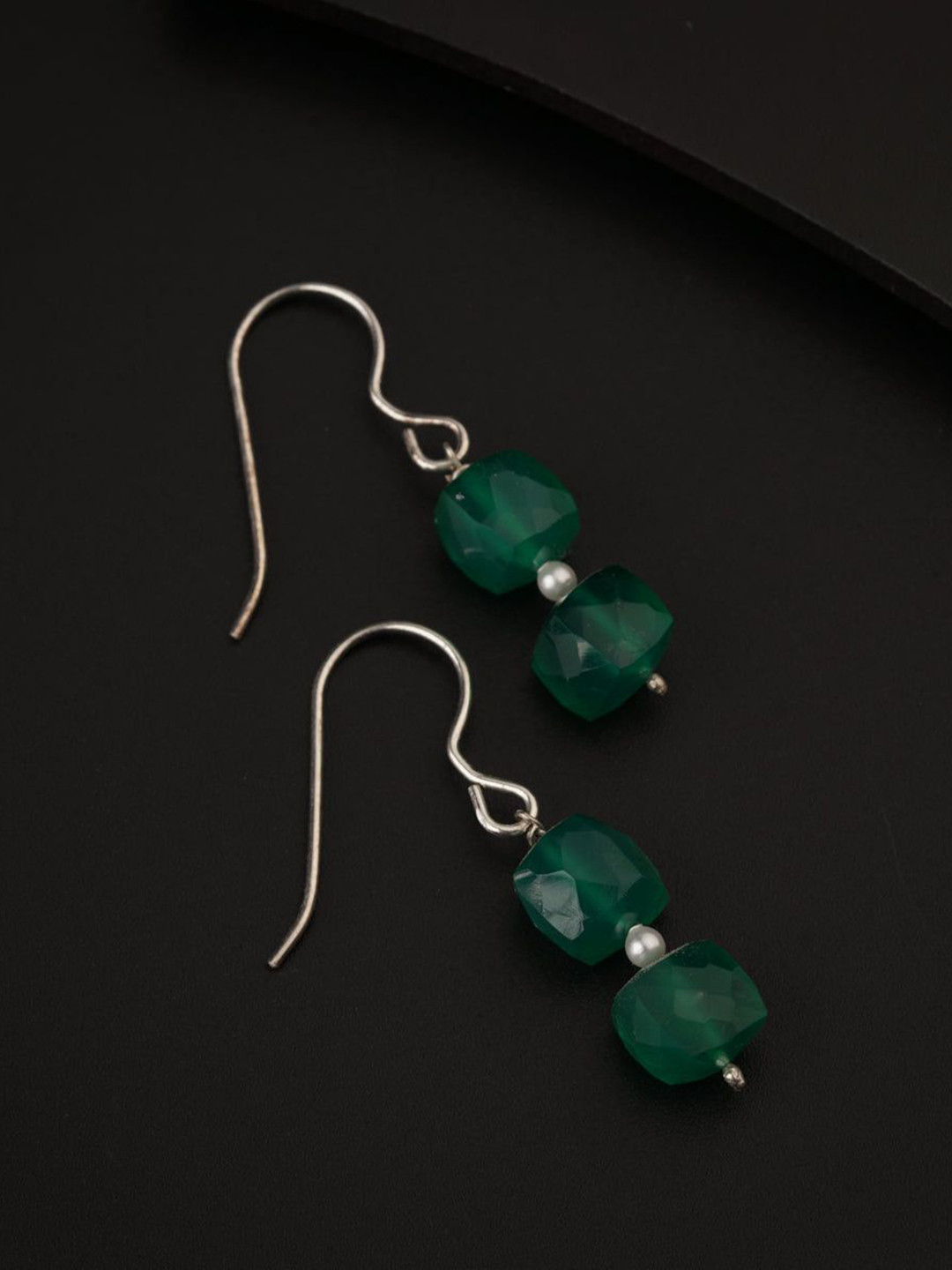 

House of Aadyaa Classic Drop Earrings, Silver