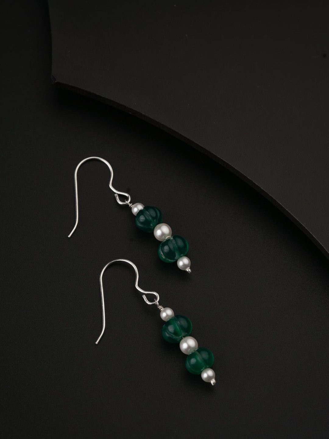 

House of Aadyaa Classic Drop Earrings, Silver