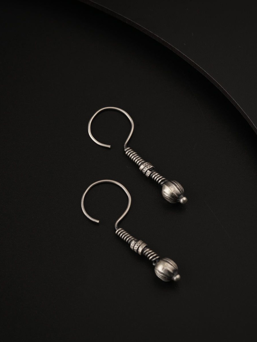

House of Aadyaa Classic Drop Earrings, Silver