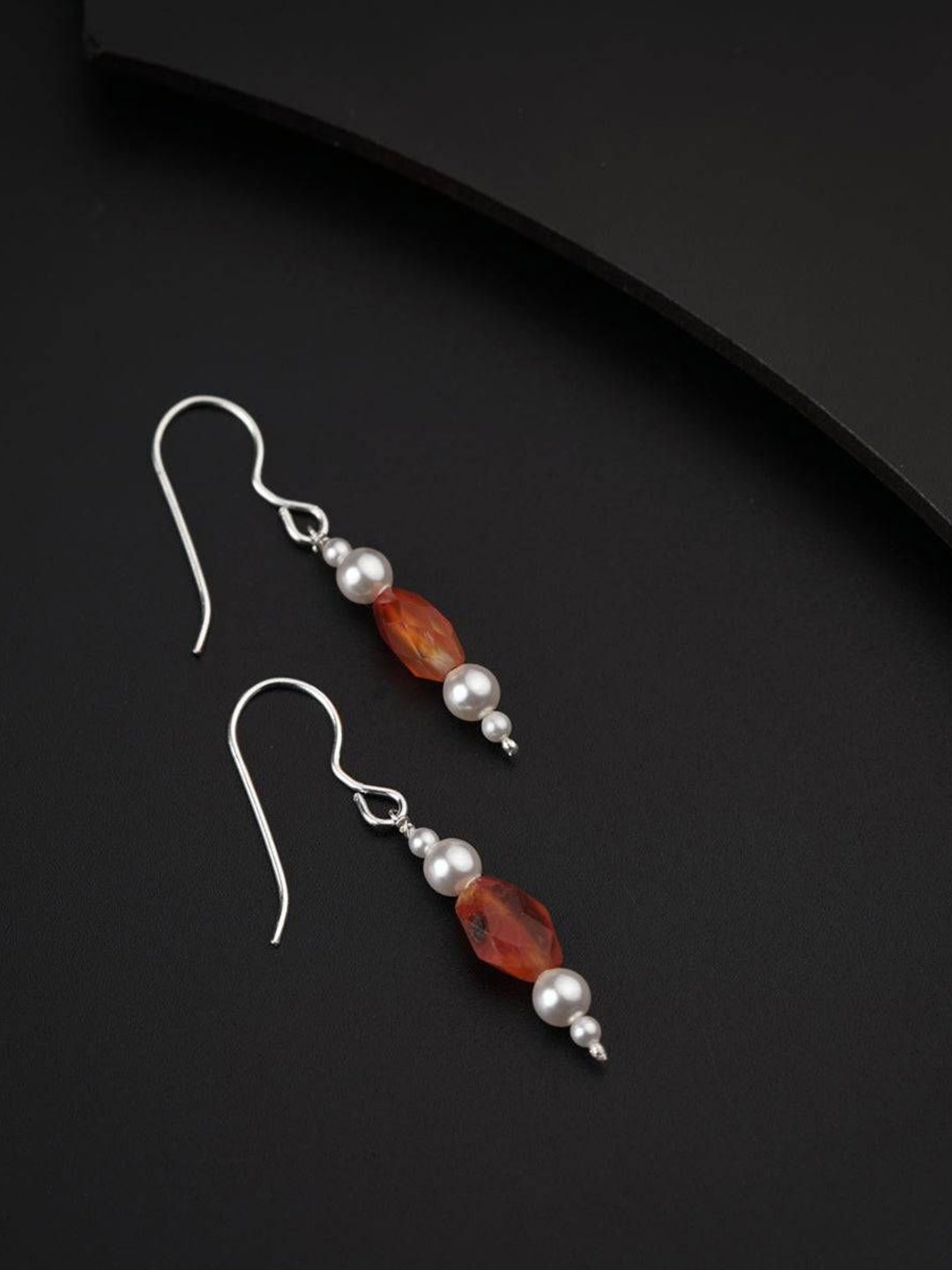 

House of Aadyaa 925 Sterling Silver Classic Beads Drop Earrings