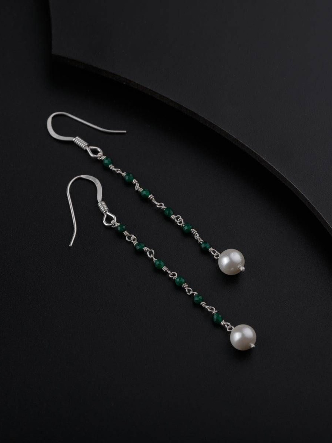 

House of Aadyaa 925 Sterling Silver Classic Pearl Drop Earrings