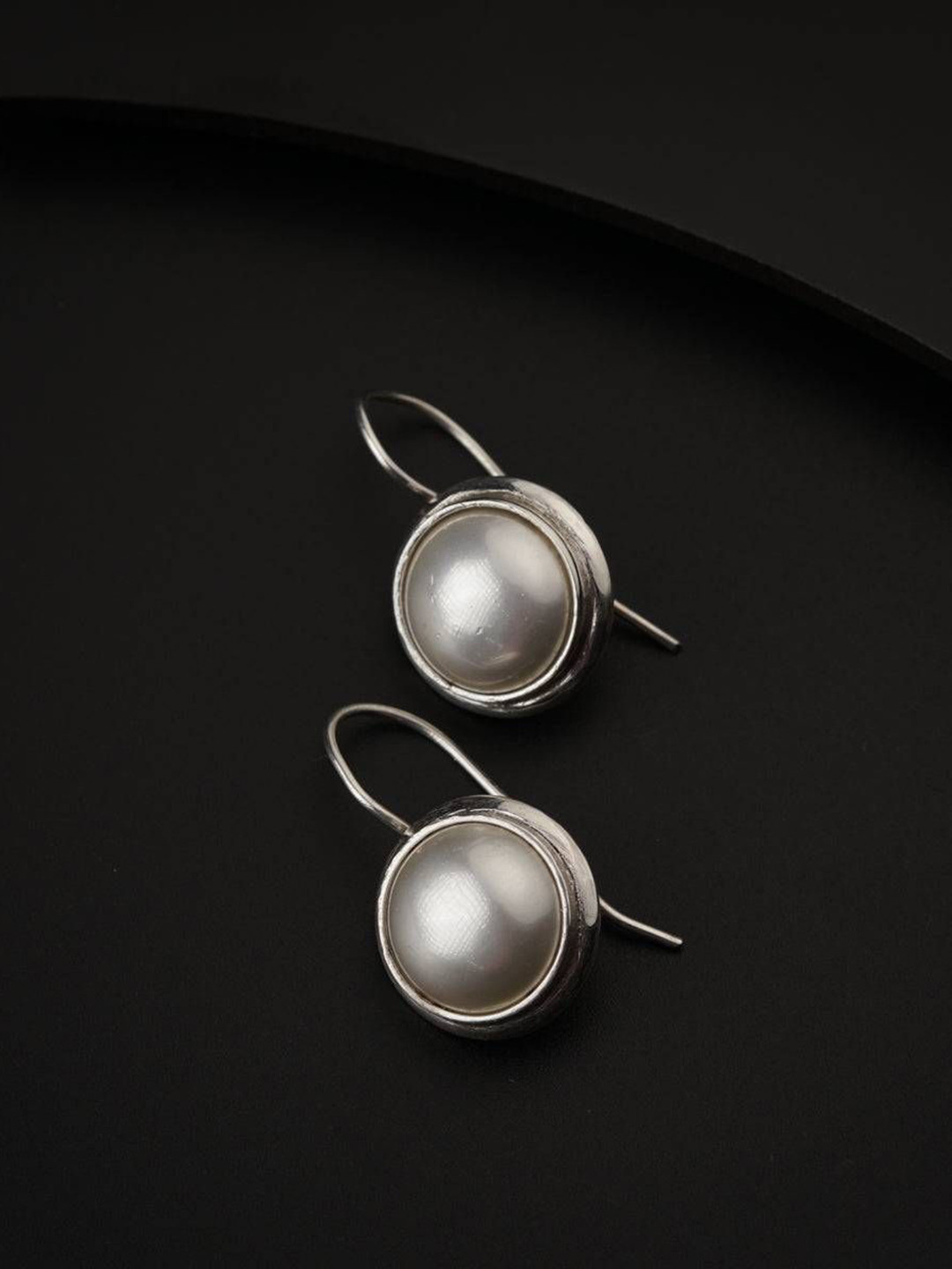 

House of Aadyaa Classic Drop Earrings, Silver