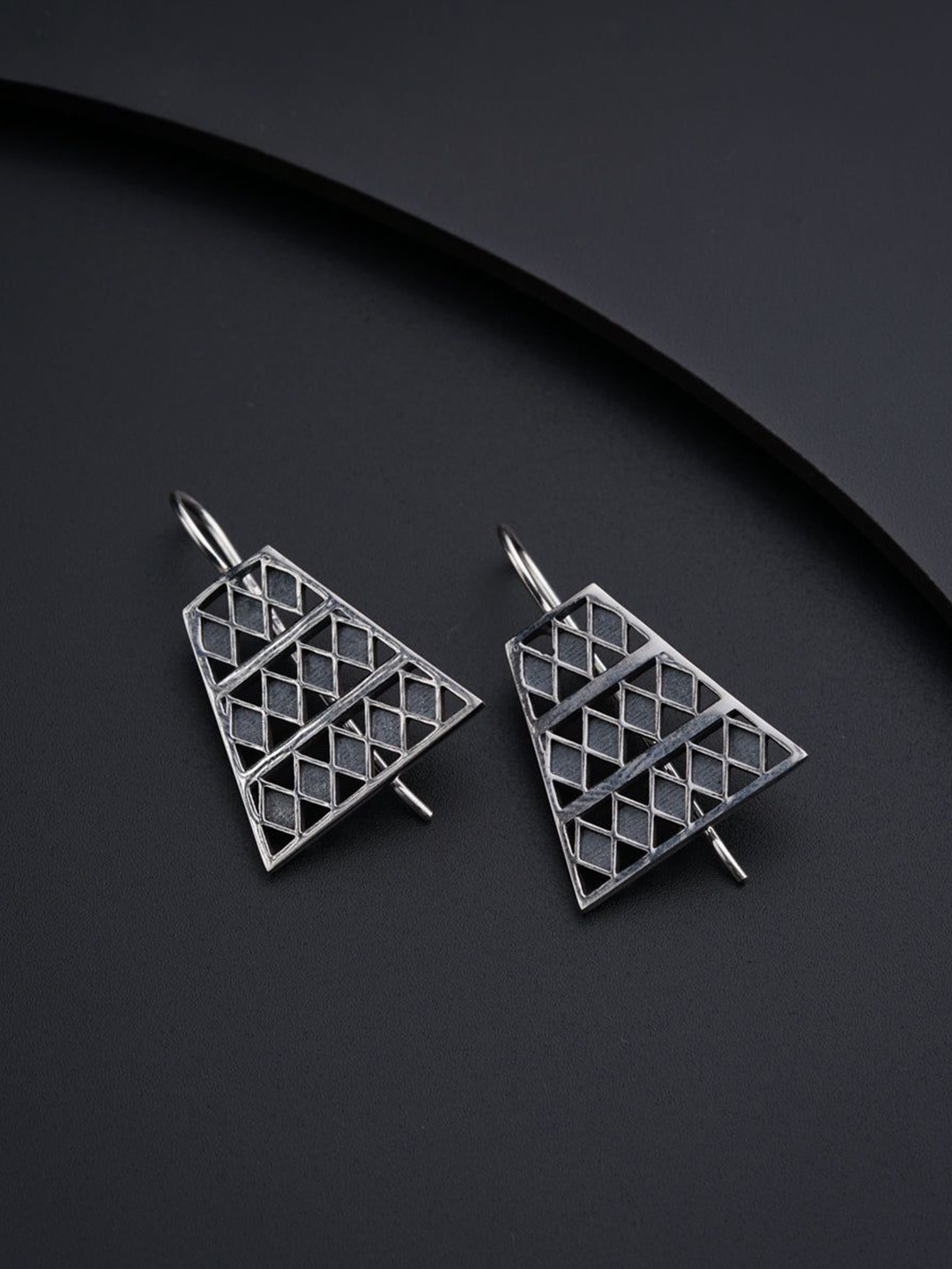

House of Aadyaa Classic Drop Earrings, Silver