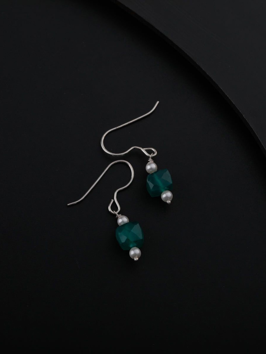 

House of Aadyaa Classic Drop Earrings, Silver