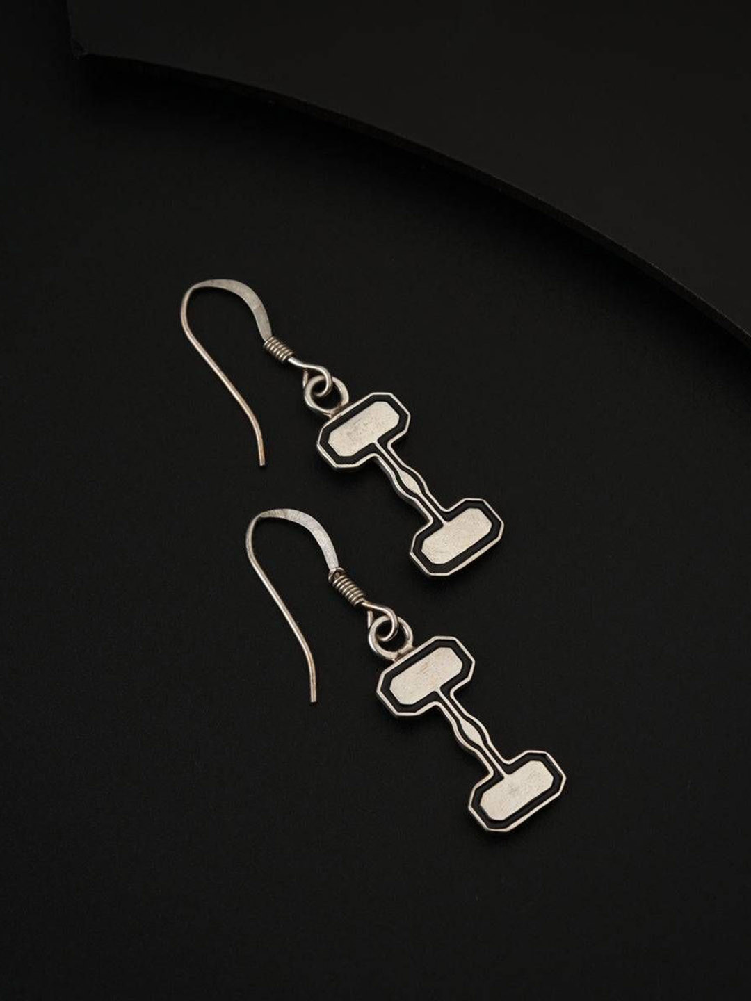 

House of Aadyaa Classic Drop Earrings, Silver