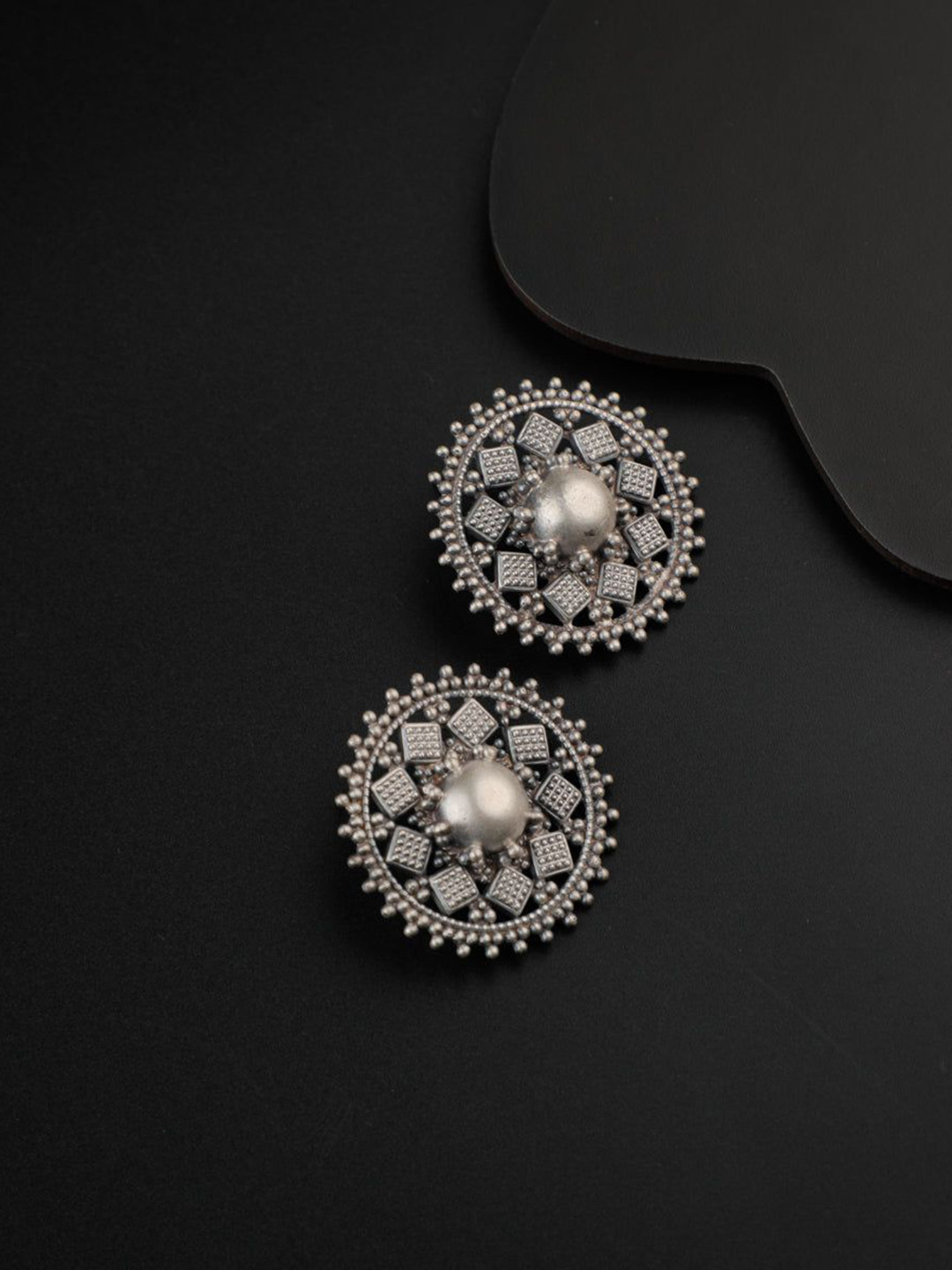 

House of Aadyaa Classic Drop Earrings, Silver