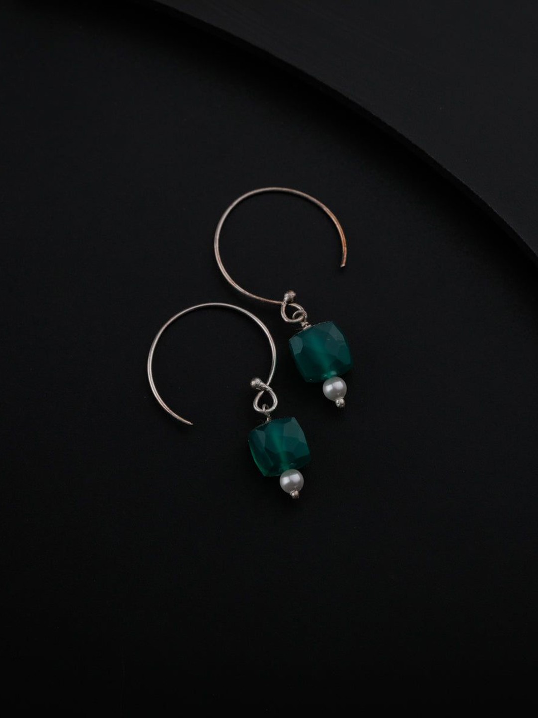 

House of Aadyaa Classic Drop Earrings, Silver