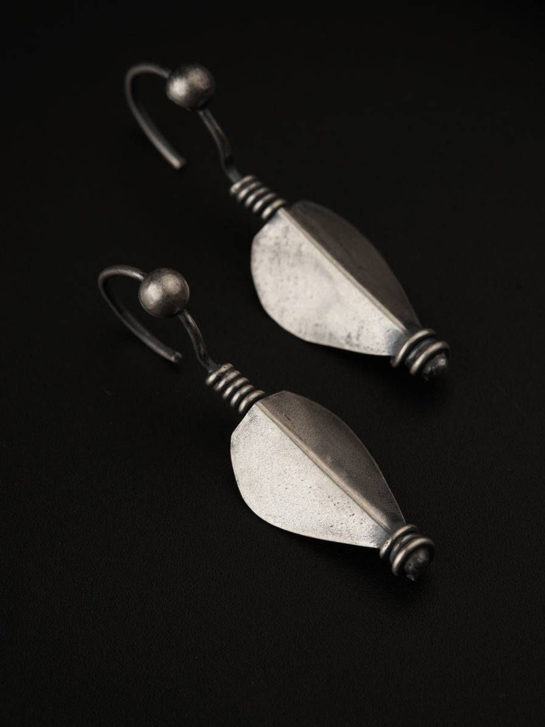 

House of Aadyaa Classic Drop Earrings, Silver