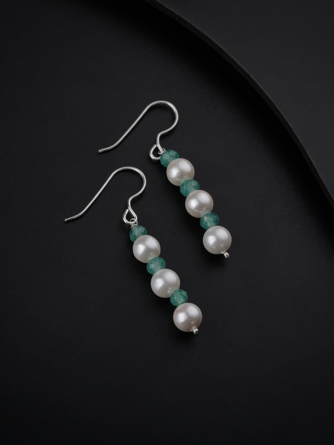 

House of Aadyaa Classic Drop Earrings, Silver