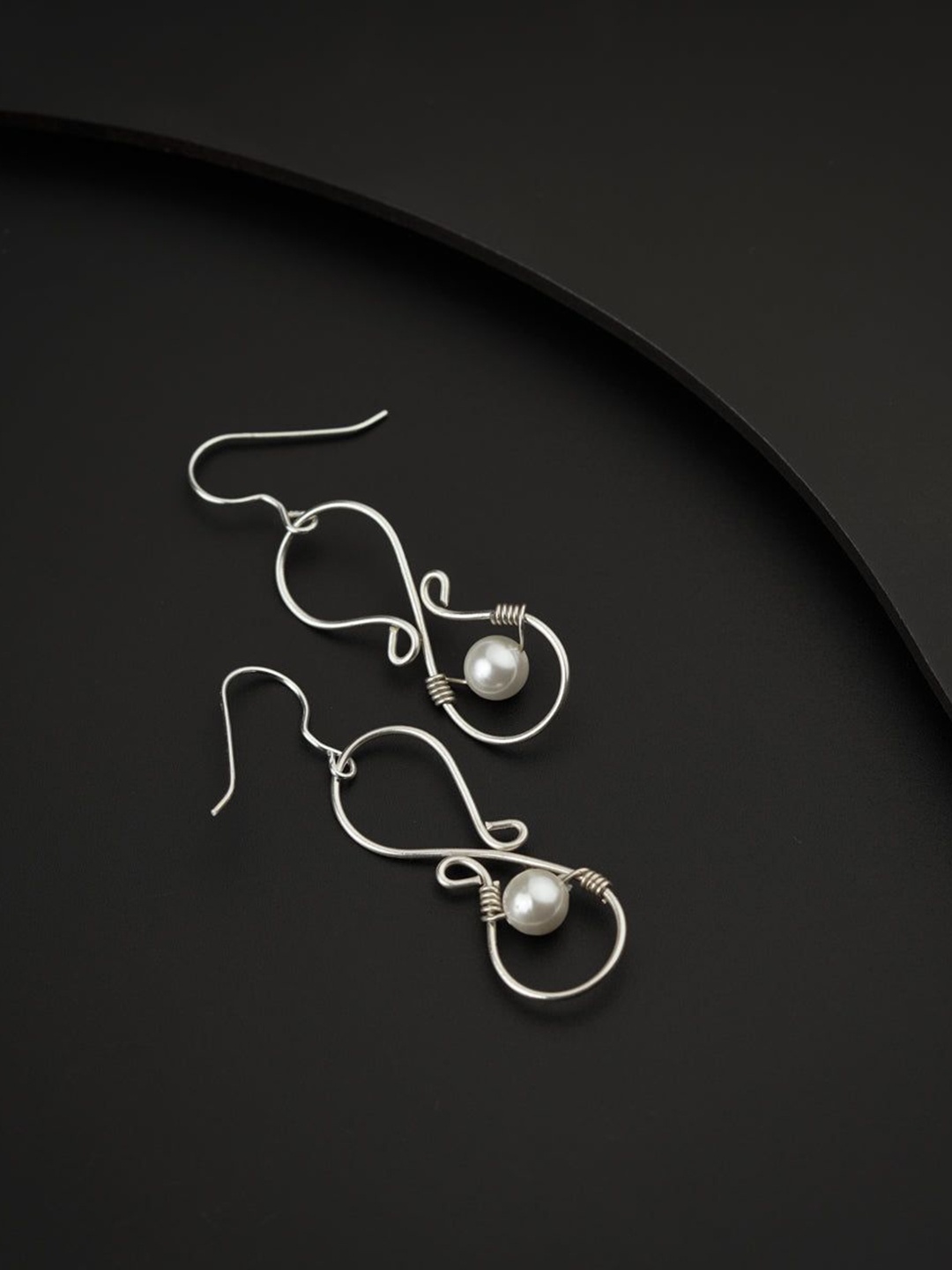 

House of Aadyaa 925 Sterling Silver Classic Oxidised Drop Earrings