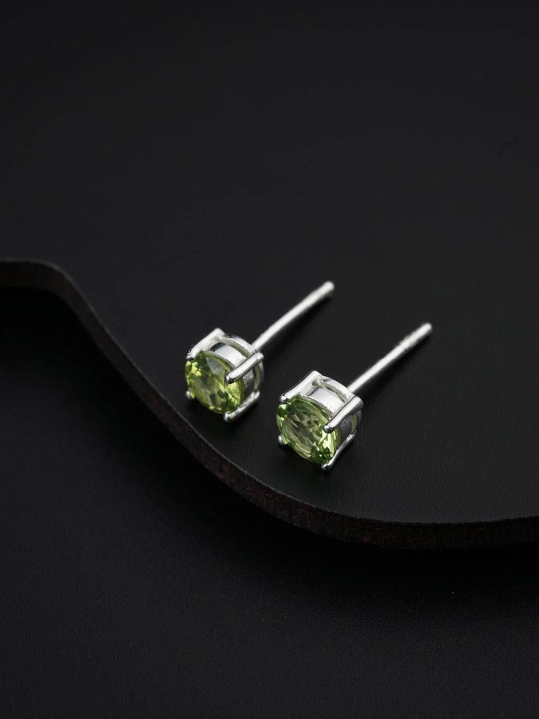 

House of Aadyaa 925 Sterling Silver Classic Stones Studs