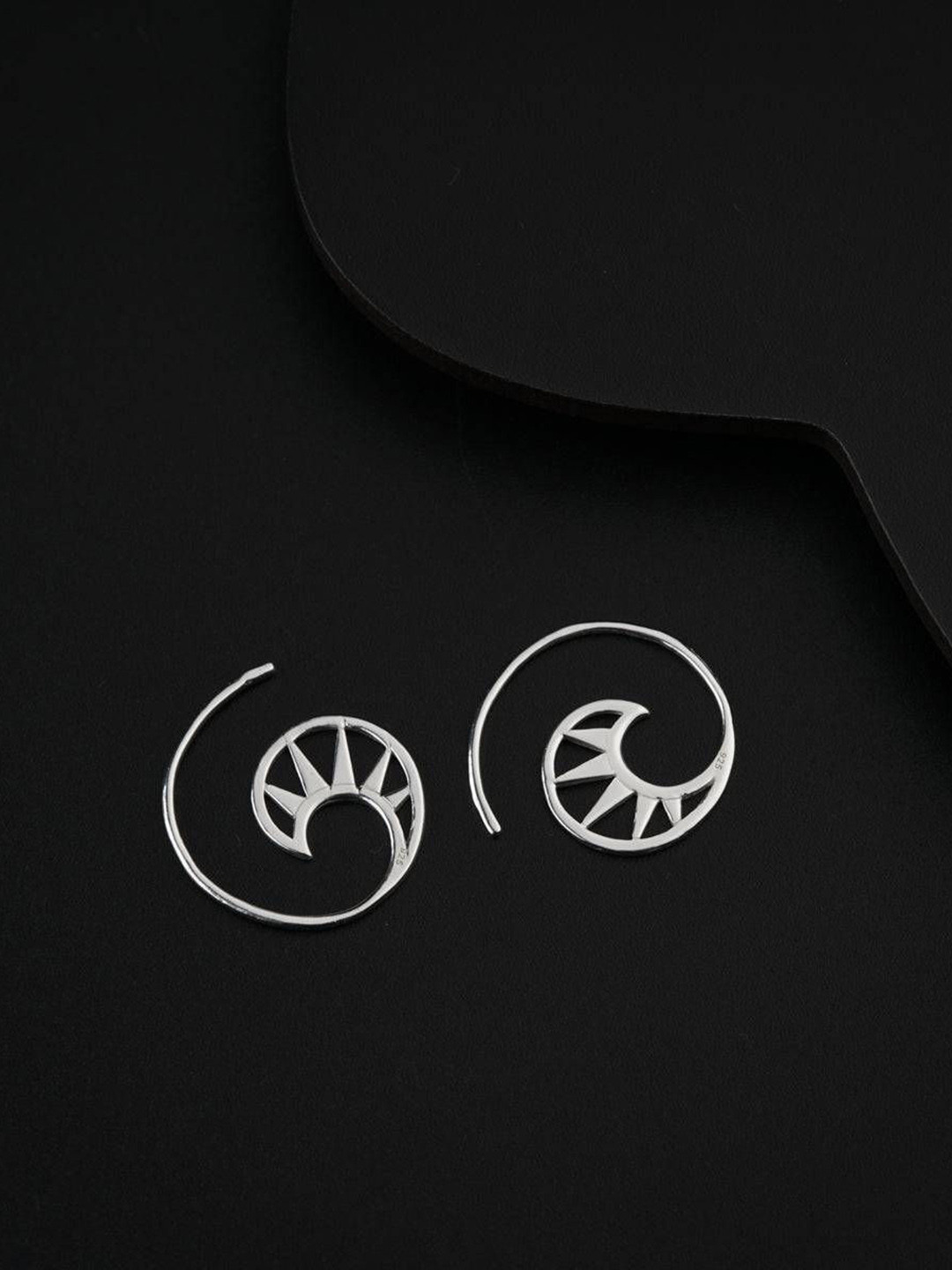 

House of Aadyaa Classic Hoop Earrings, Silver