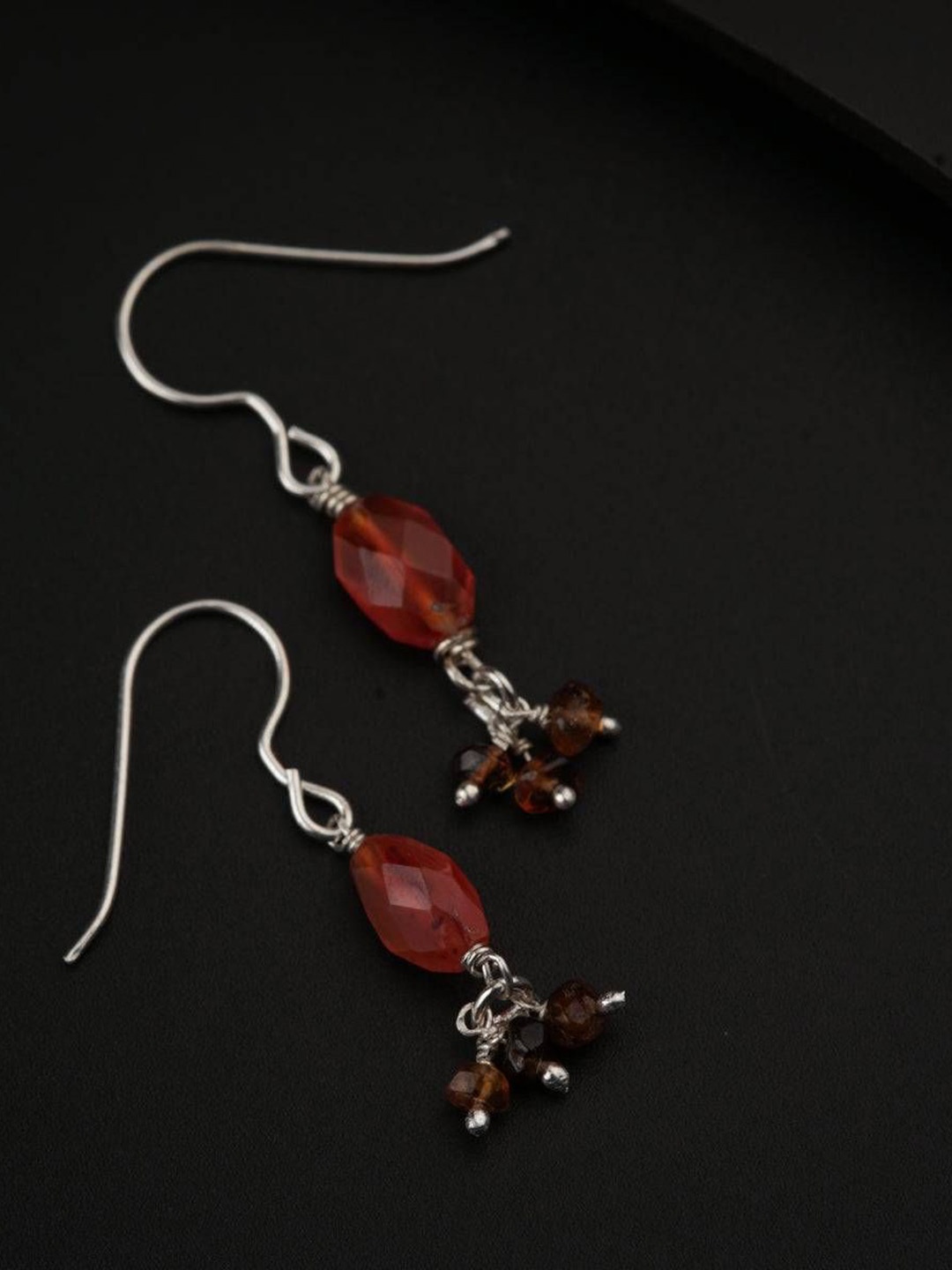 

House of Aadyaa Classic Drop Earrings, Silver