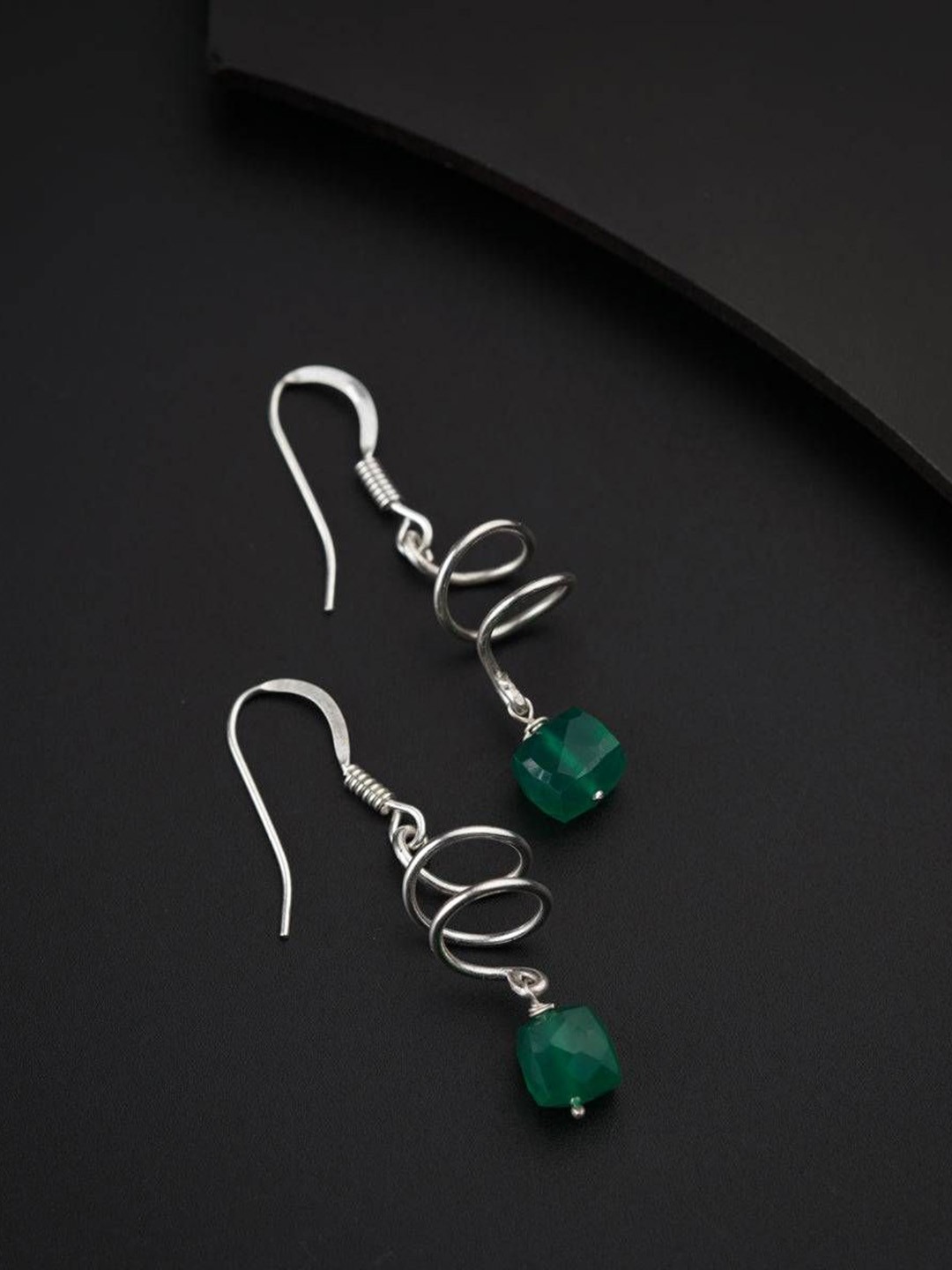

House of Aadyaa 925 Sterling Silver Classic Beads Drop Earrings