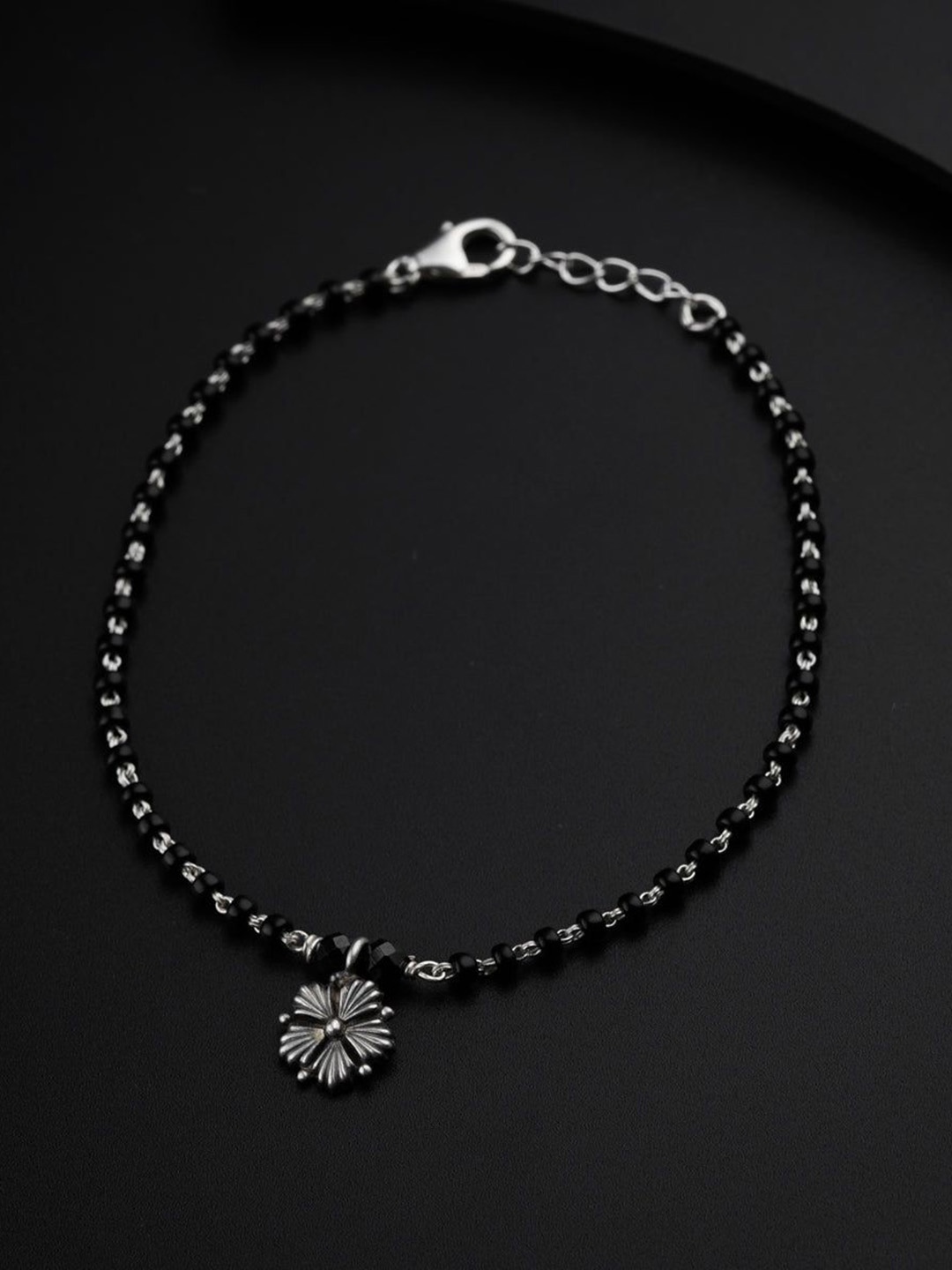 

House of Aadyaa Artificial Beads Mangalsutra, Silver