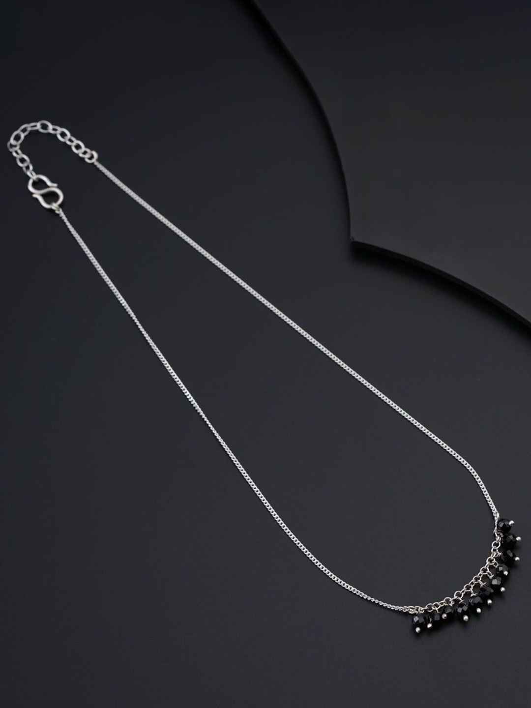

House of Aadyaa Artificial Beads Mangalsutra, Silver