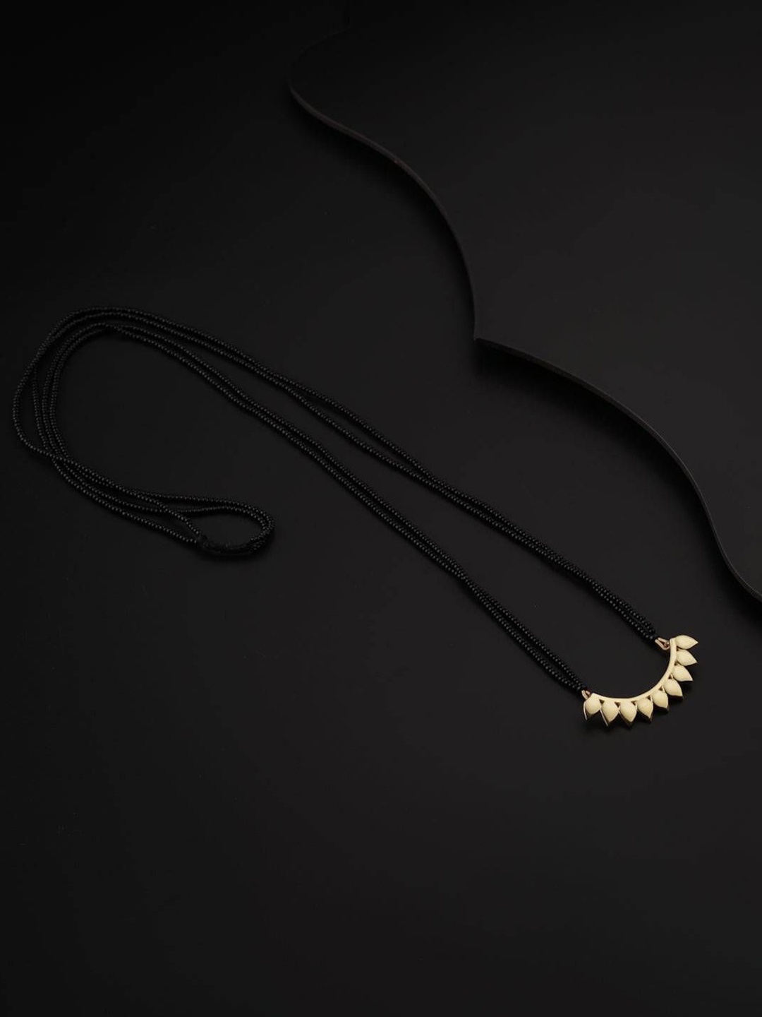 

House of Aadyaa Artificial Beads Mangalsutra, Gold