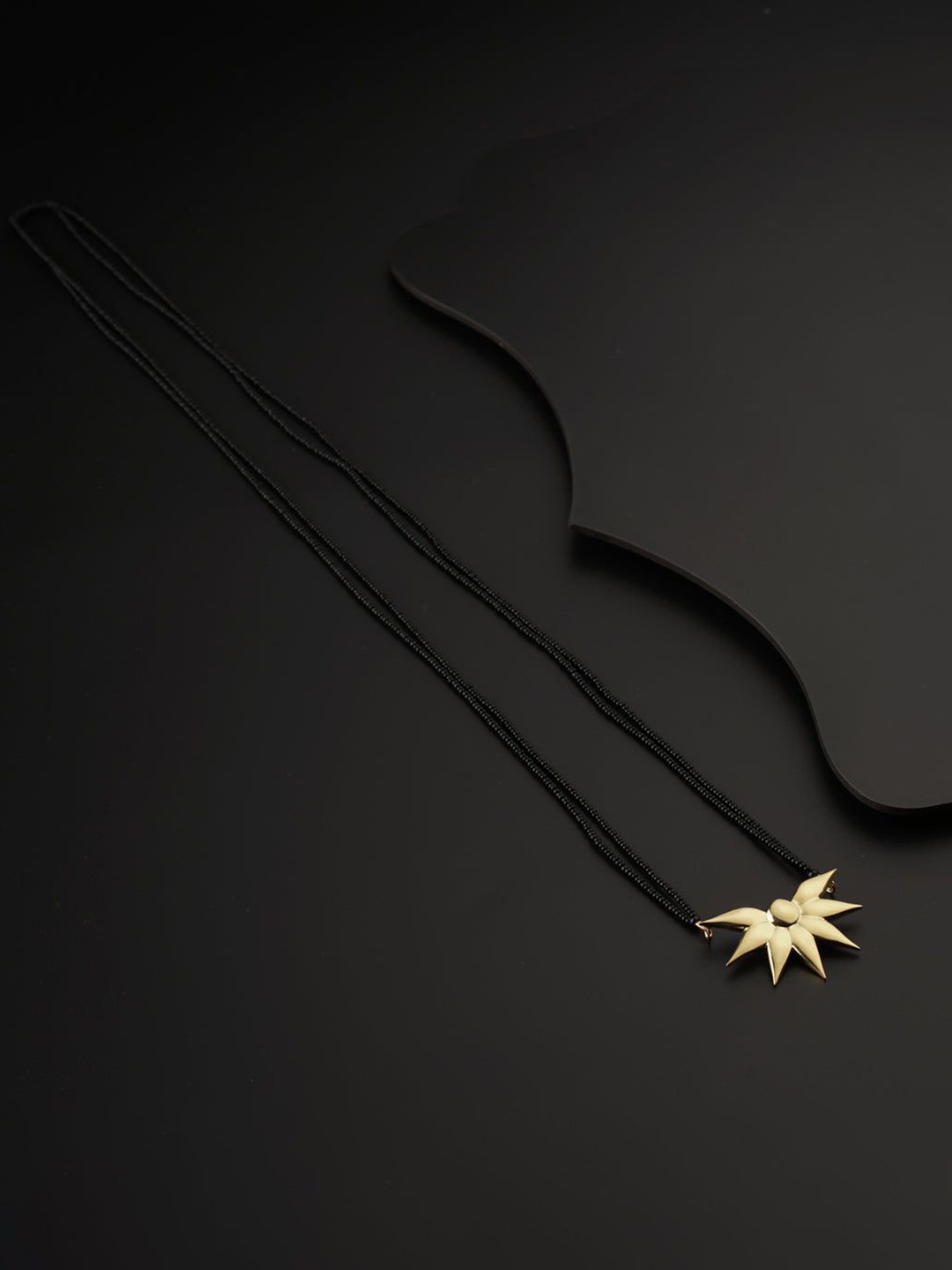 

House of Aadyaa Artificial Beads Mangalsutra, Gold
