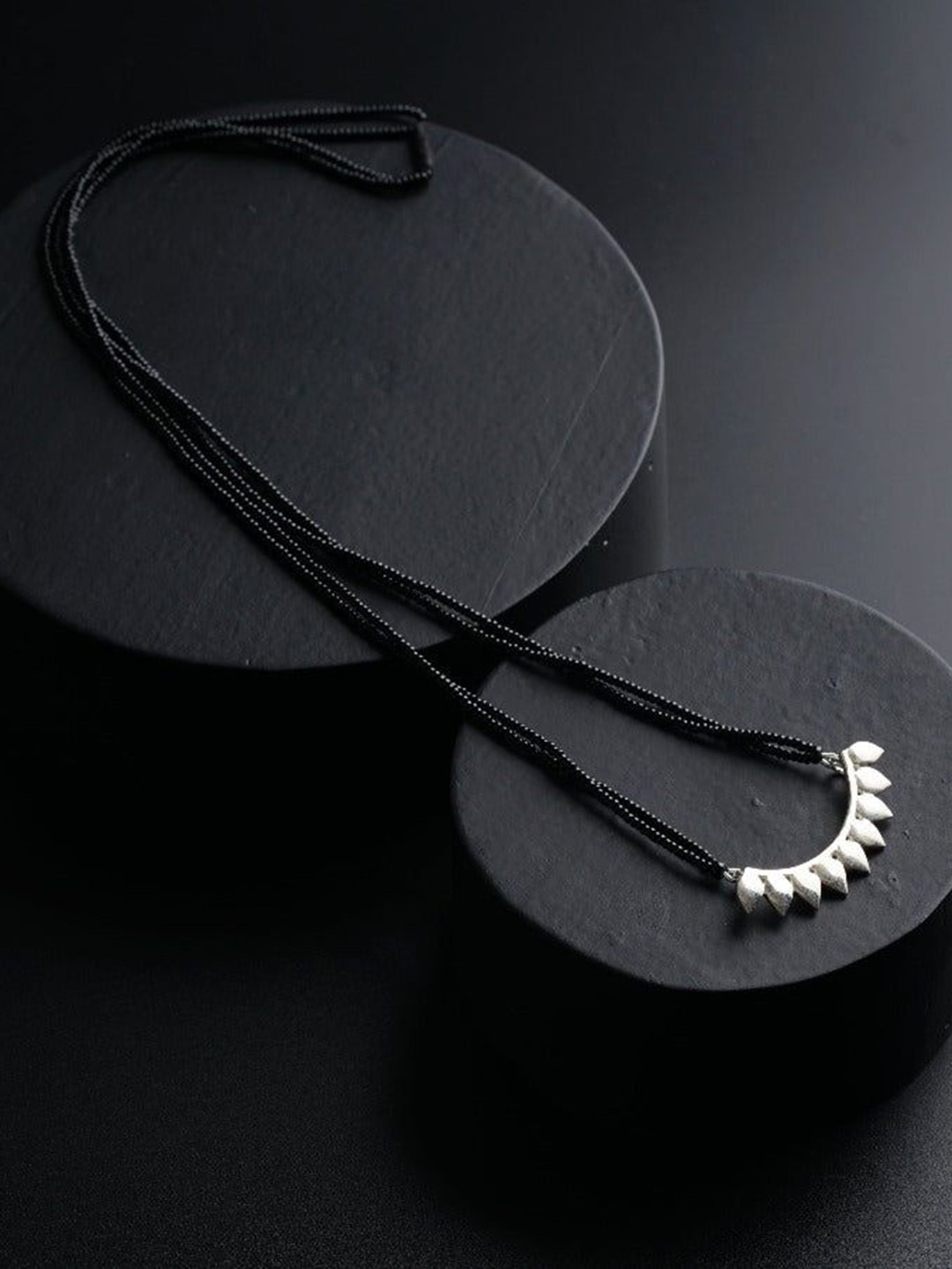 

House of Aadyaa Petal Mangalsutra, Silver