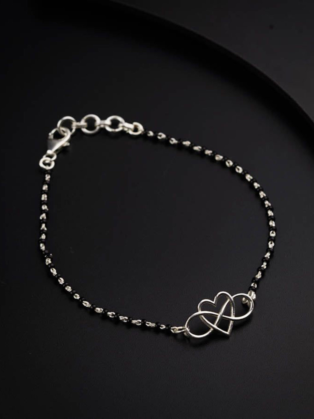 

House of Aadyaa Artificial Beads Mangalsutra, Silver
