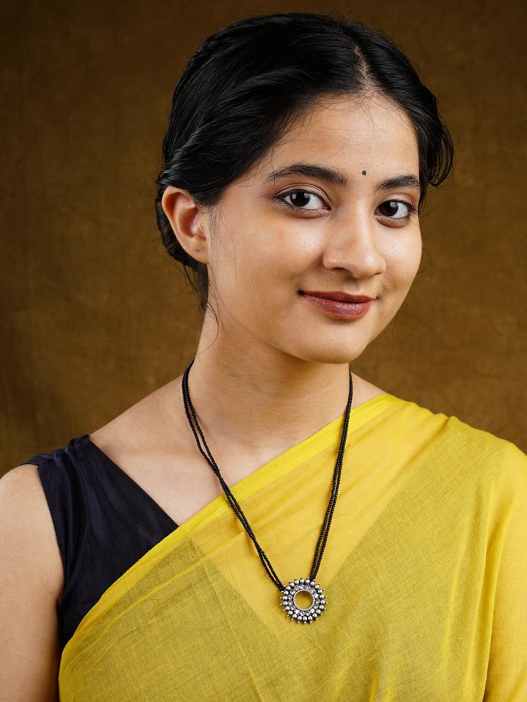 

House of Aadyaa Artificial Beads Mangalsutra, Silver