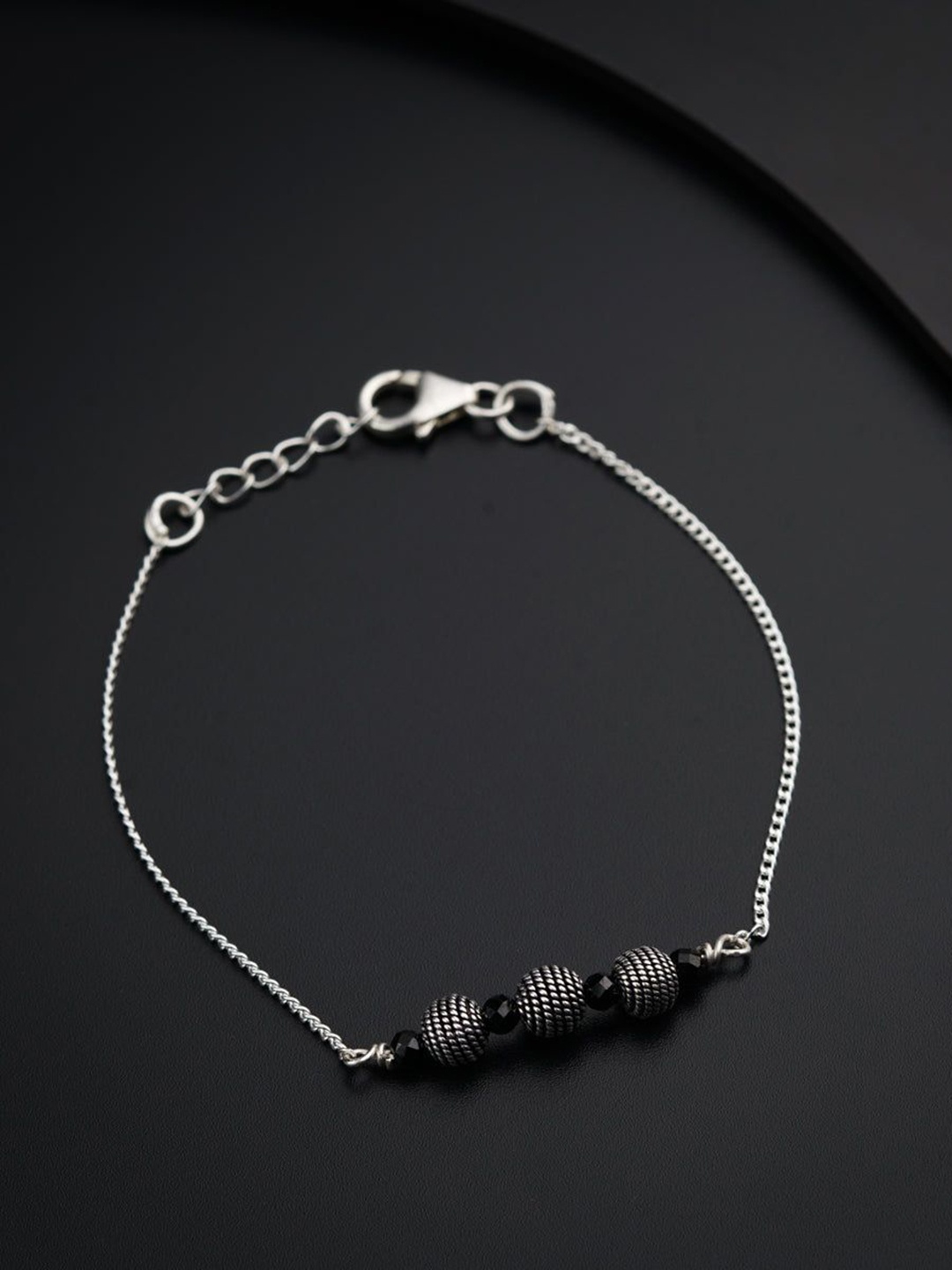 

House of Aadyaa Artificial Beads Mangalsutra, Silver