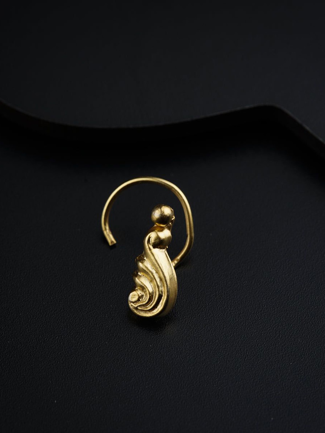 

House of Aadyaa Gold-Plated Stud Nosepin