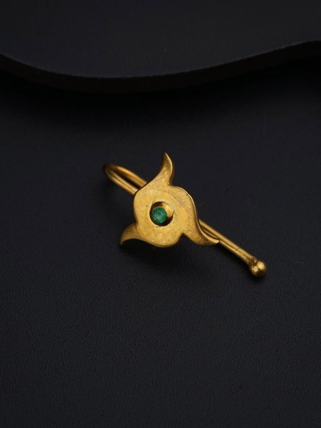 

House of Aadyaa Gold-Plated Stud Nosepin