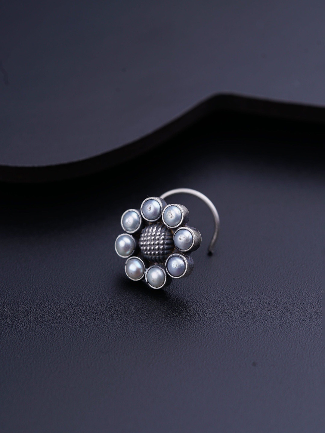 

House of Aadyaa Stud Nosepin, Silver