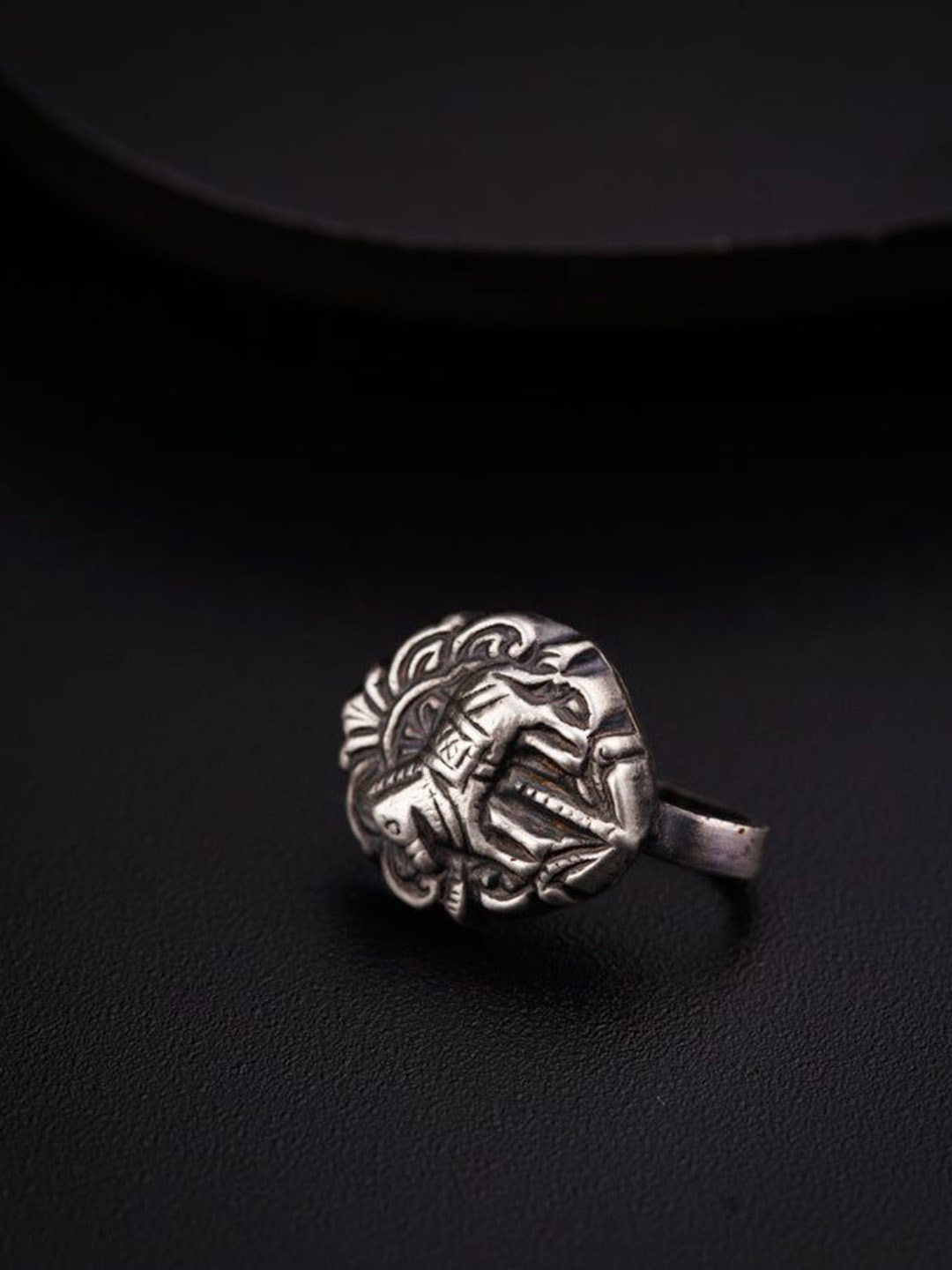 

House of Aadyaa Ring Nosepin, Silver