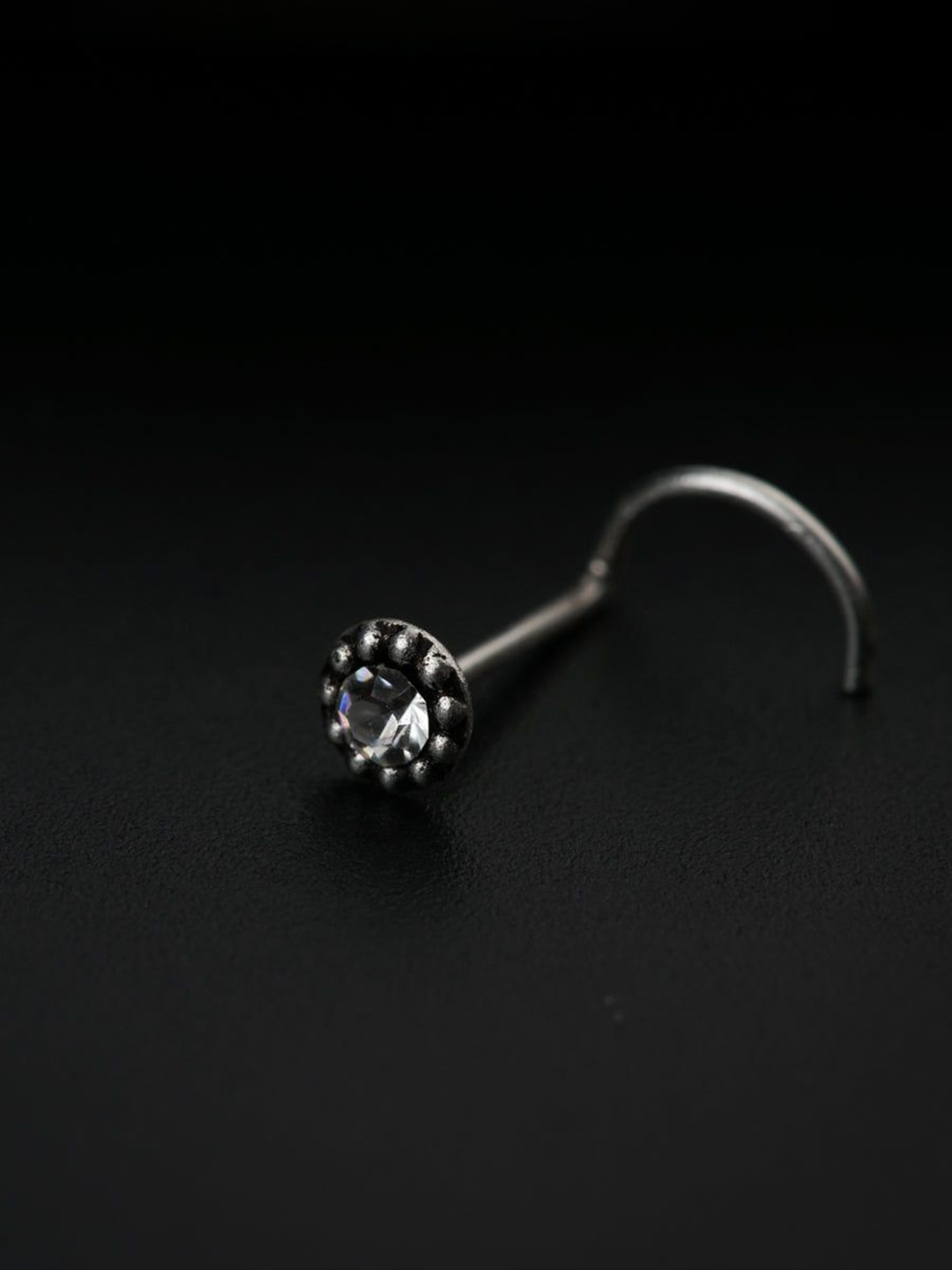 

House of Aadyaa Stud Nosepin, Silver
