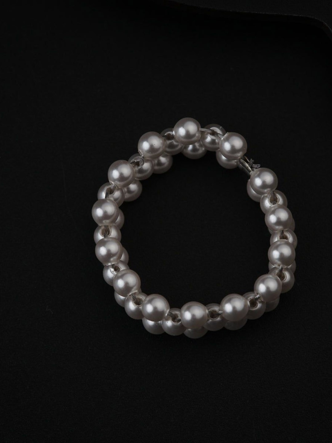 

House of Aadyaa Pearl Elegance Silver Finger Ring