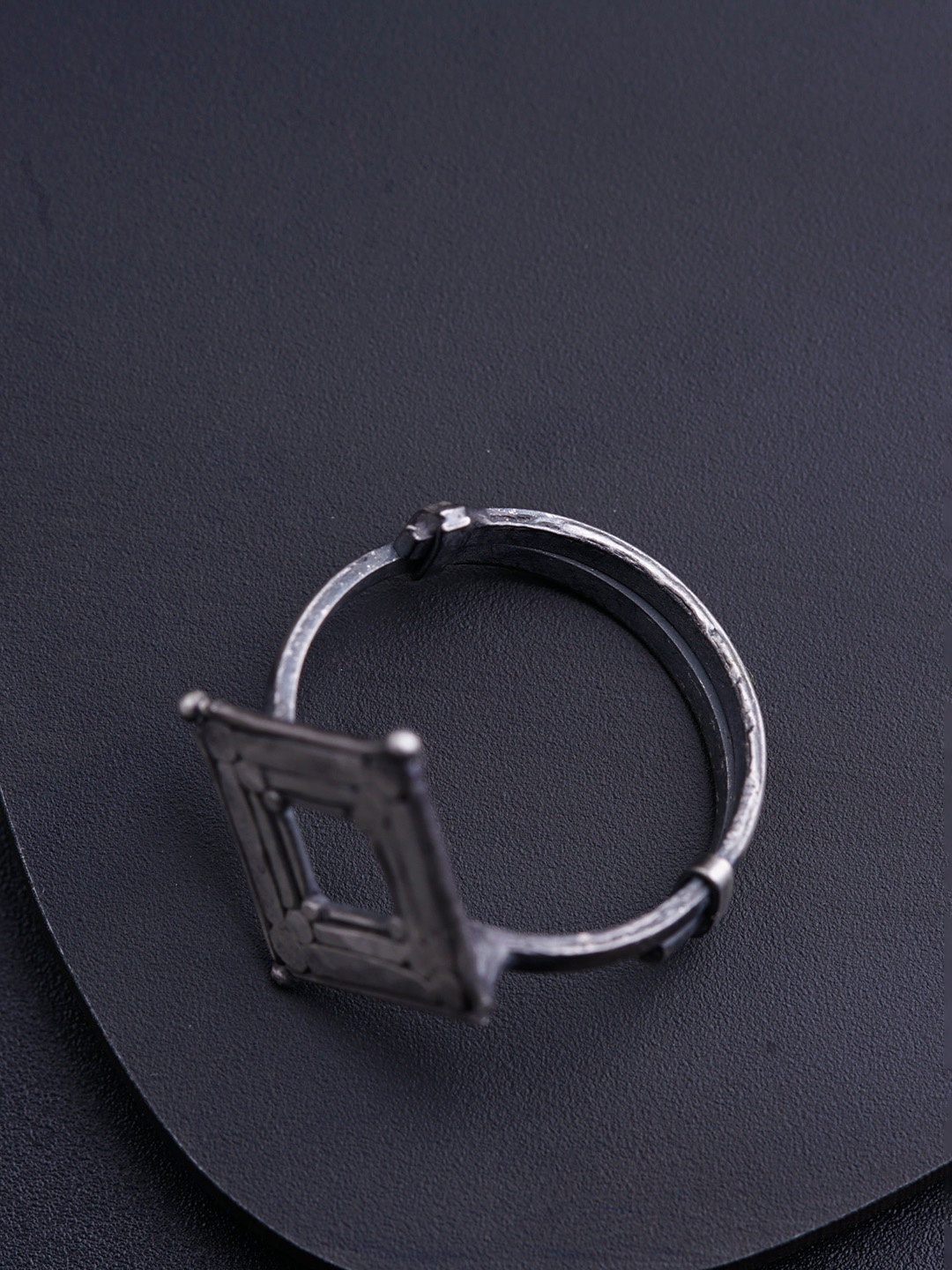 

House of Aadyaa Women Silver Adjustable Finger Ring