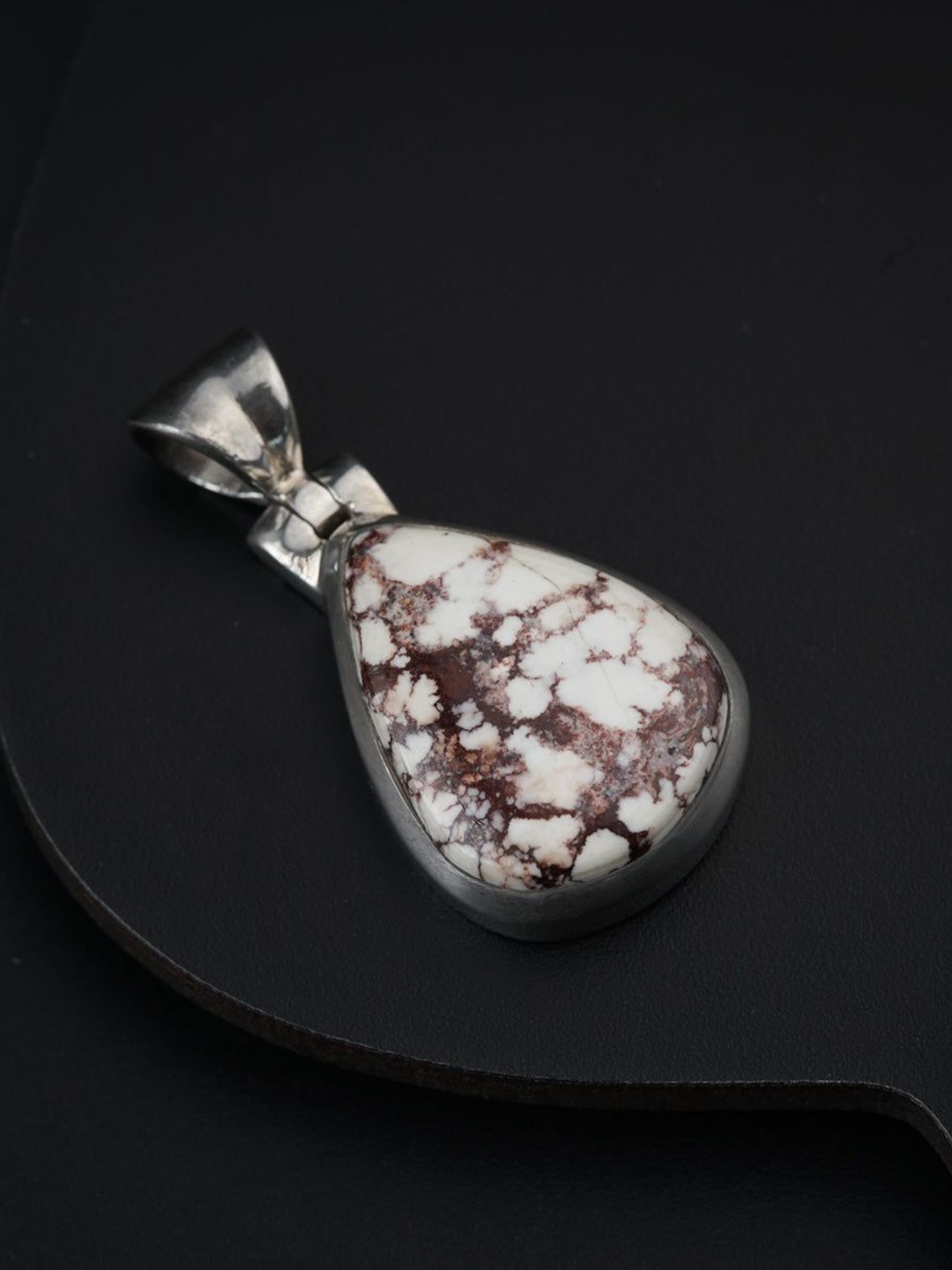 

House of Aadyaa Teardrop Shaped Pendants, Silver