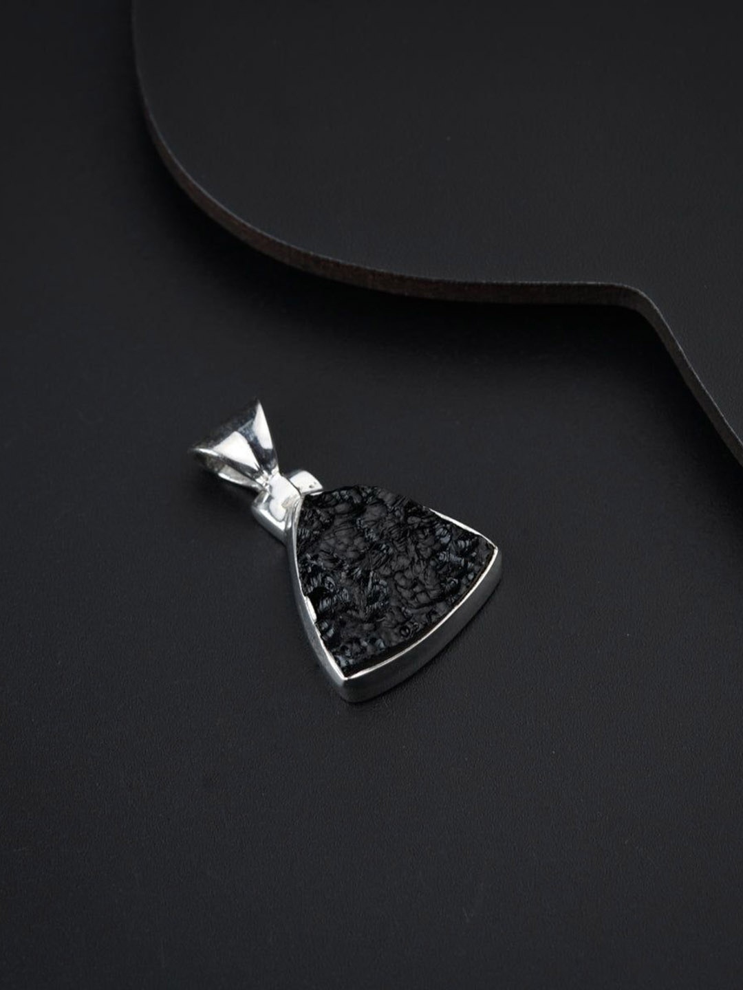 

House of Aadyaa Triangular Pendants, Silver