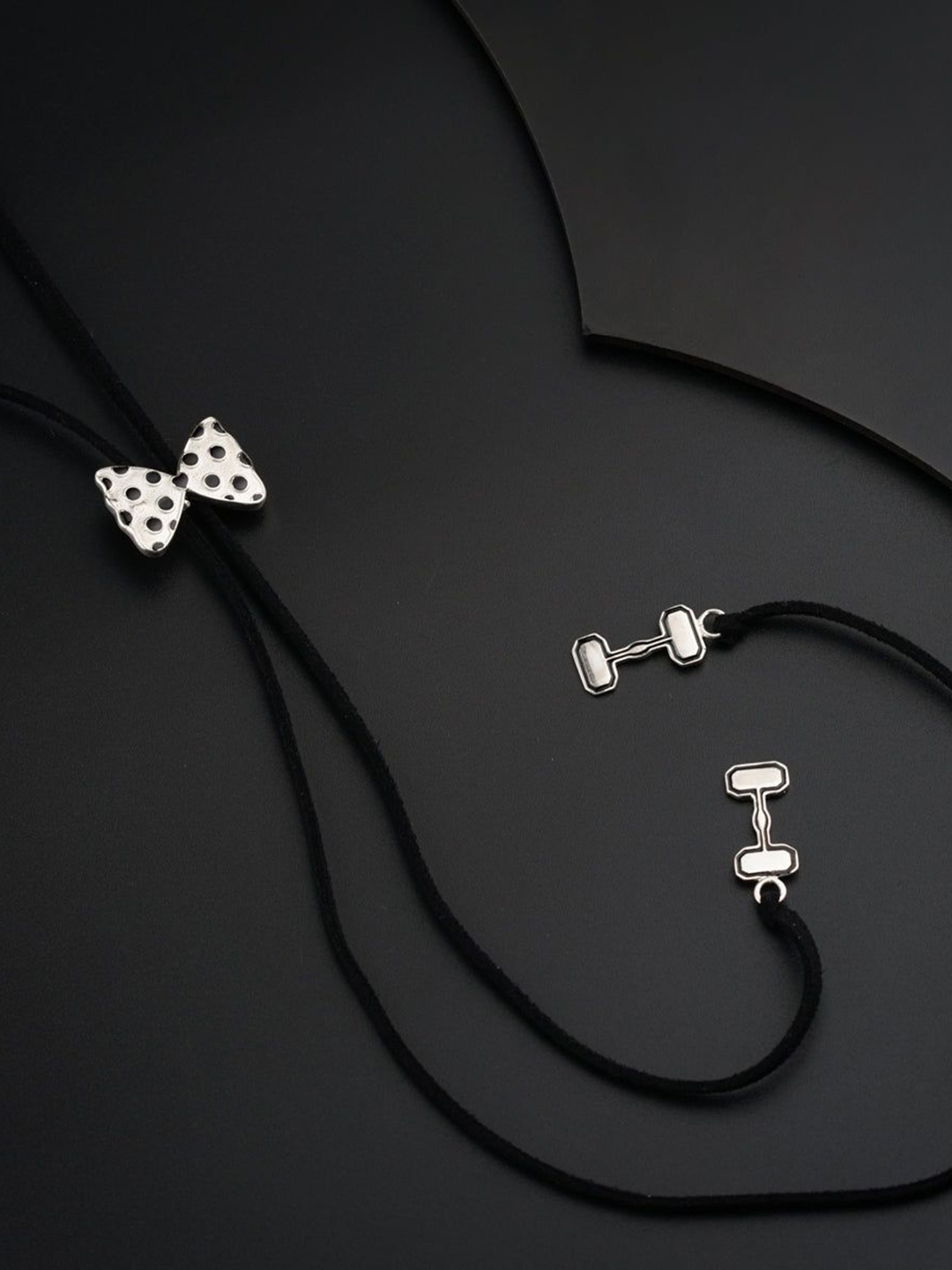 

House of Aadyaa Contemporary Pendants, Silver