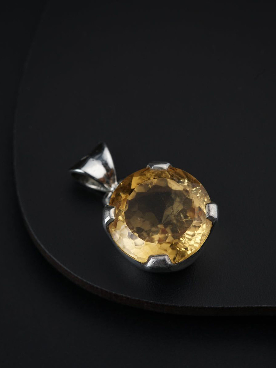 

House of Aadyaa Circular Pendants, Silver