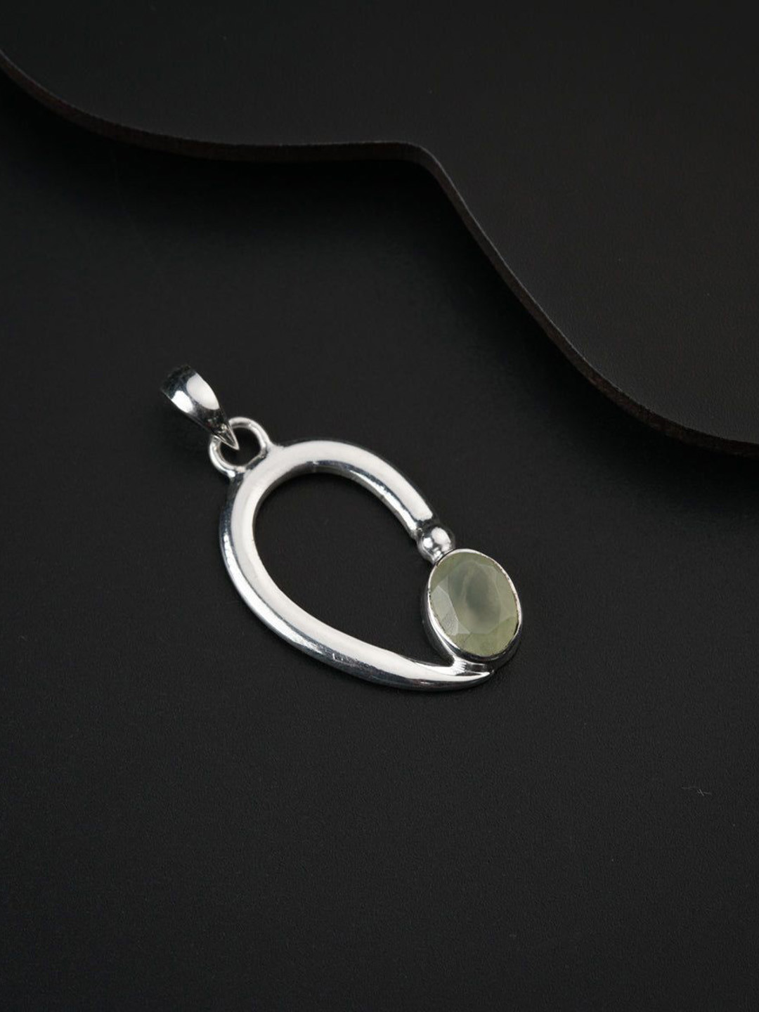 

House of Aadyaa Teardrop Shaped Pendants, Silver