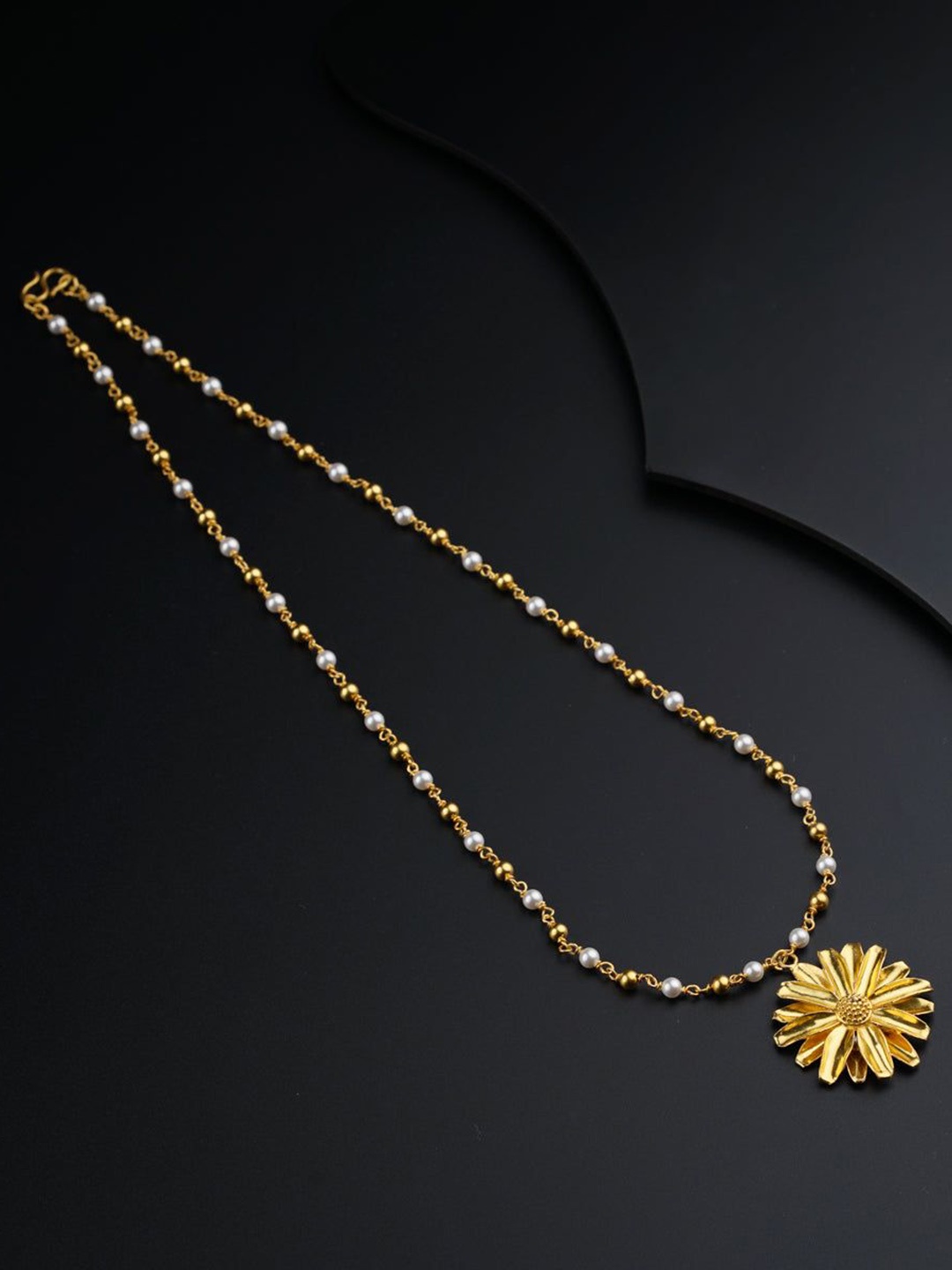 

House of Aadyaa Circular Pendants, Gold
