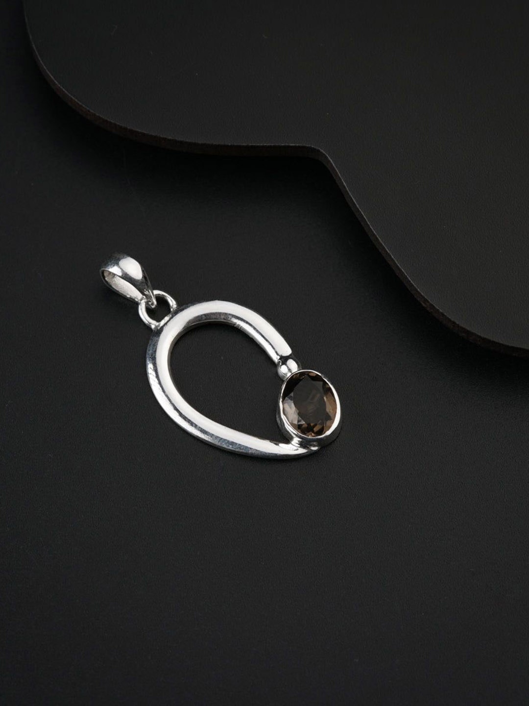 

House of Aadyaa Teardrop Shaped Pendants, Silver