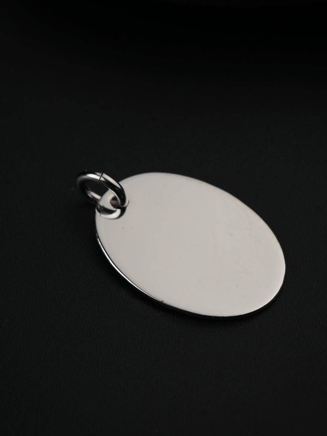 

House of Aadyaa Oval Pendants, Silver