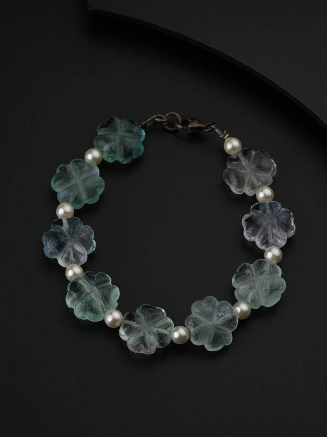 

House of Aadyaa Women 2 Silver Link Bracelet