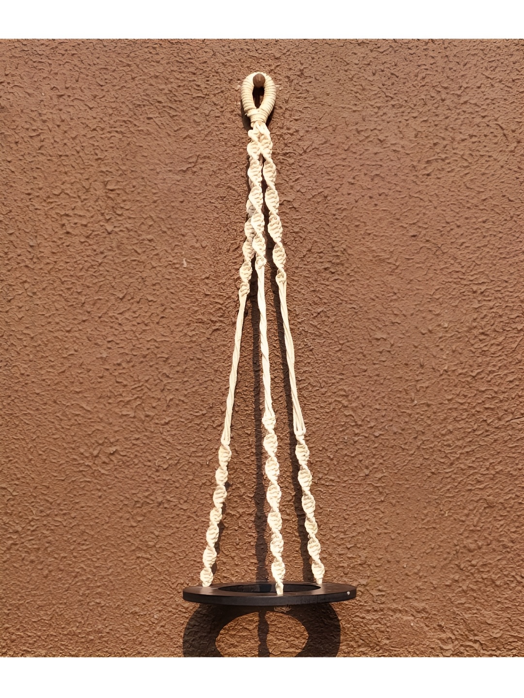 

VAH Kya Bat Hai !! Off White Macrame Cotton Eco Friendly Plant Hanger Rope Wall Hanging