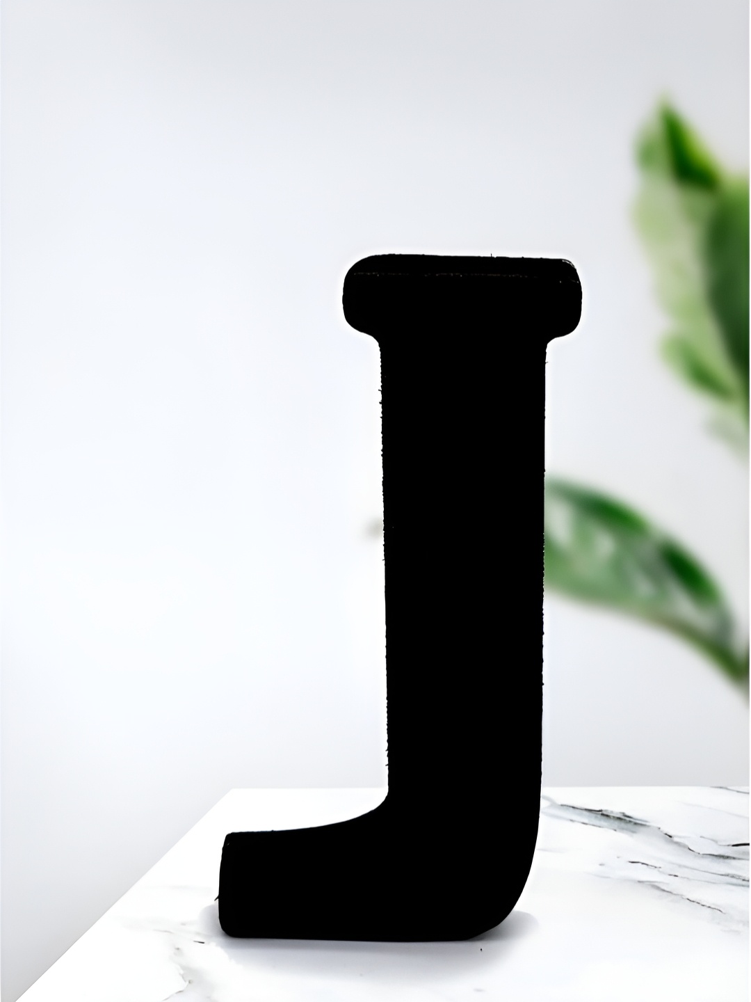 

VAH Kya Bat Hai !! Black Wooden Waterproof Alphabet J Wall Hanging