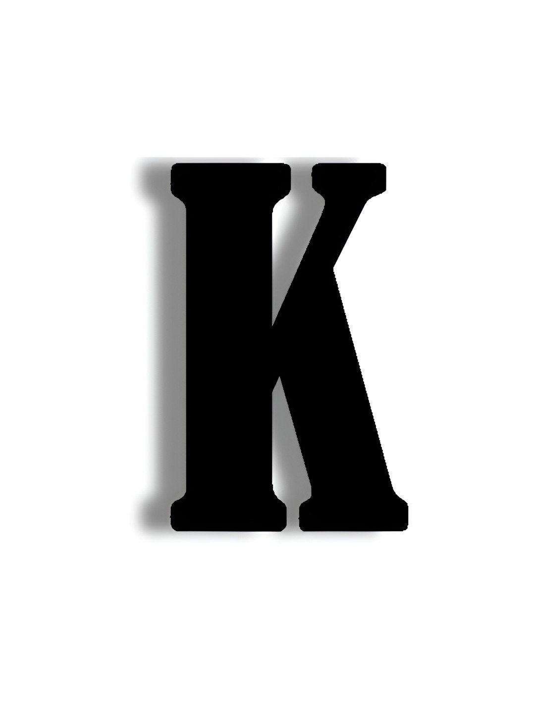 

VAH Kya Bat Hai !! Black Wooden Waterproof Alphabet K Wall Hanging