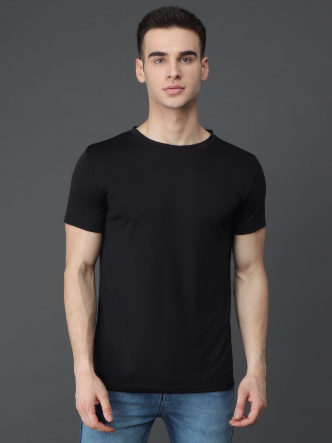 

Dogman Men Abzorb Raw Edge T-shirt, Black