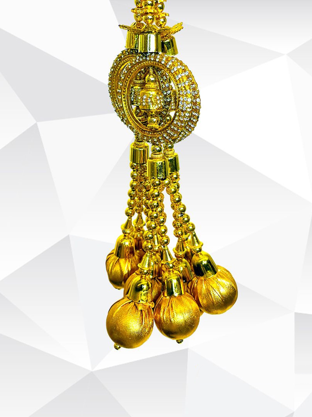 

AHS Hair Braided Traditional Paranda Choti Studded Hair Jewellery, Gold