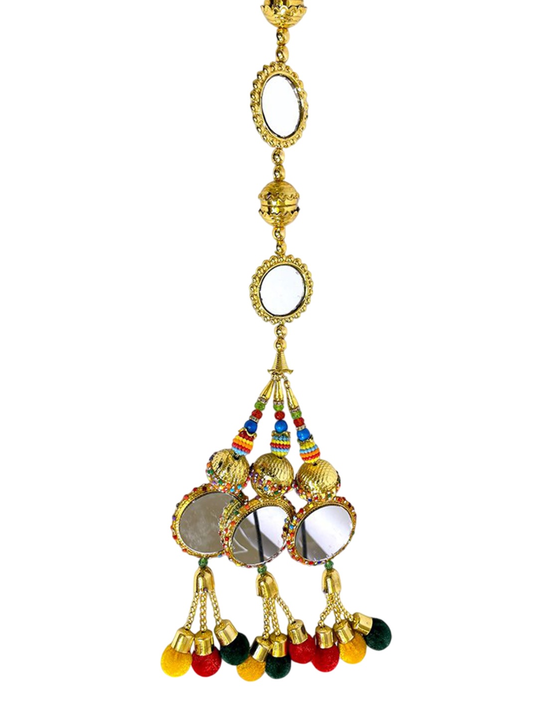 

AHS Braided Traditional Paranda Choti Studded Hair Jewellery, Gold