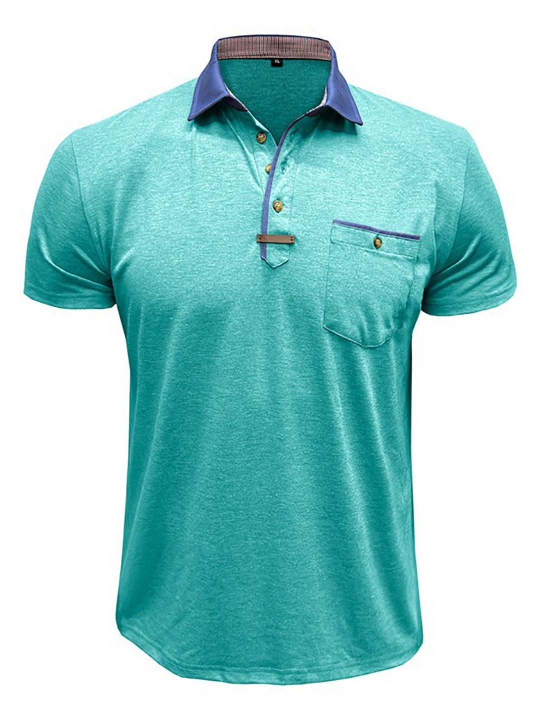 

StyleCast x Revolte Men Polo Collar T-shirt, Green